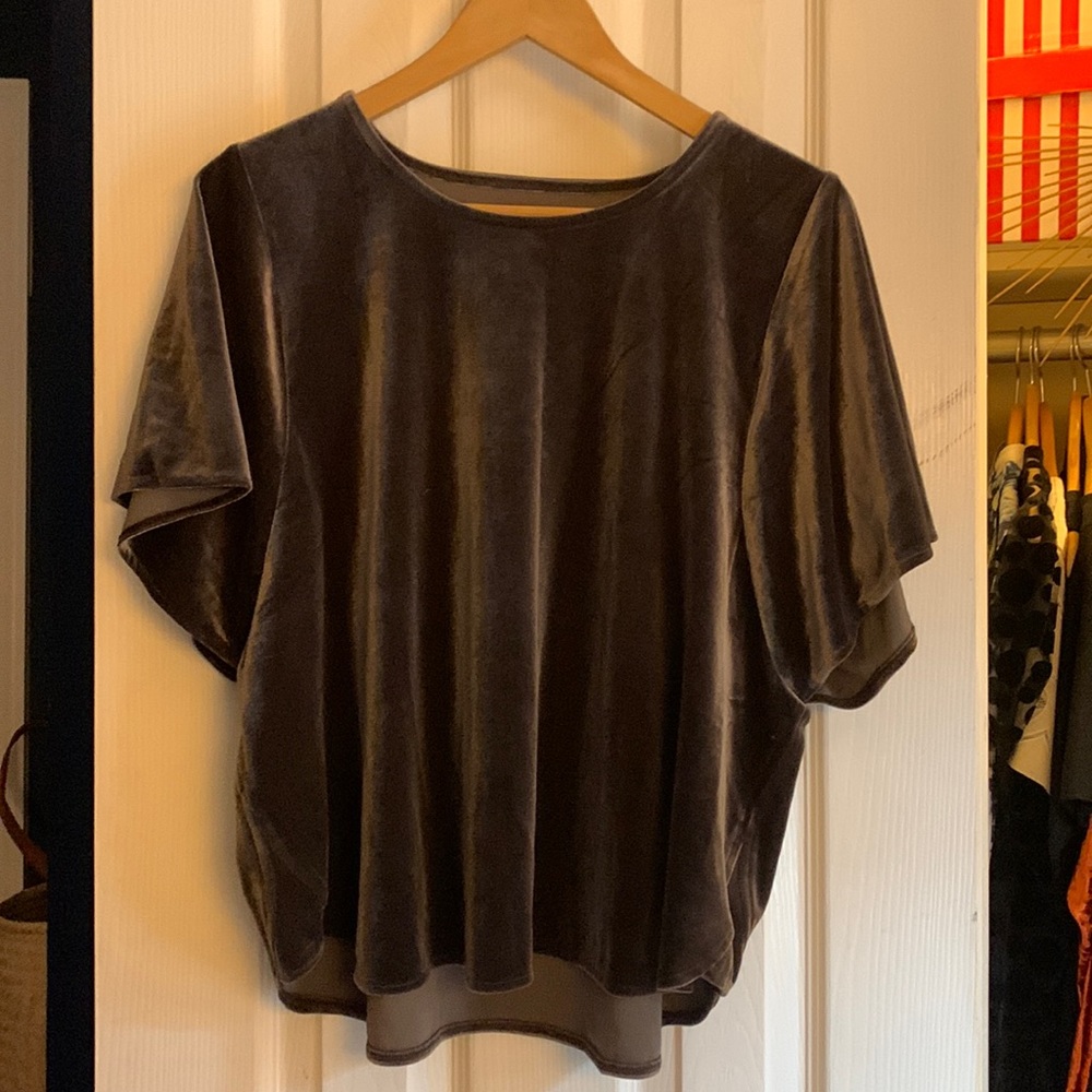 Madewell velvet top NWT